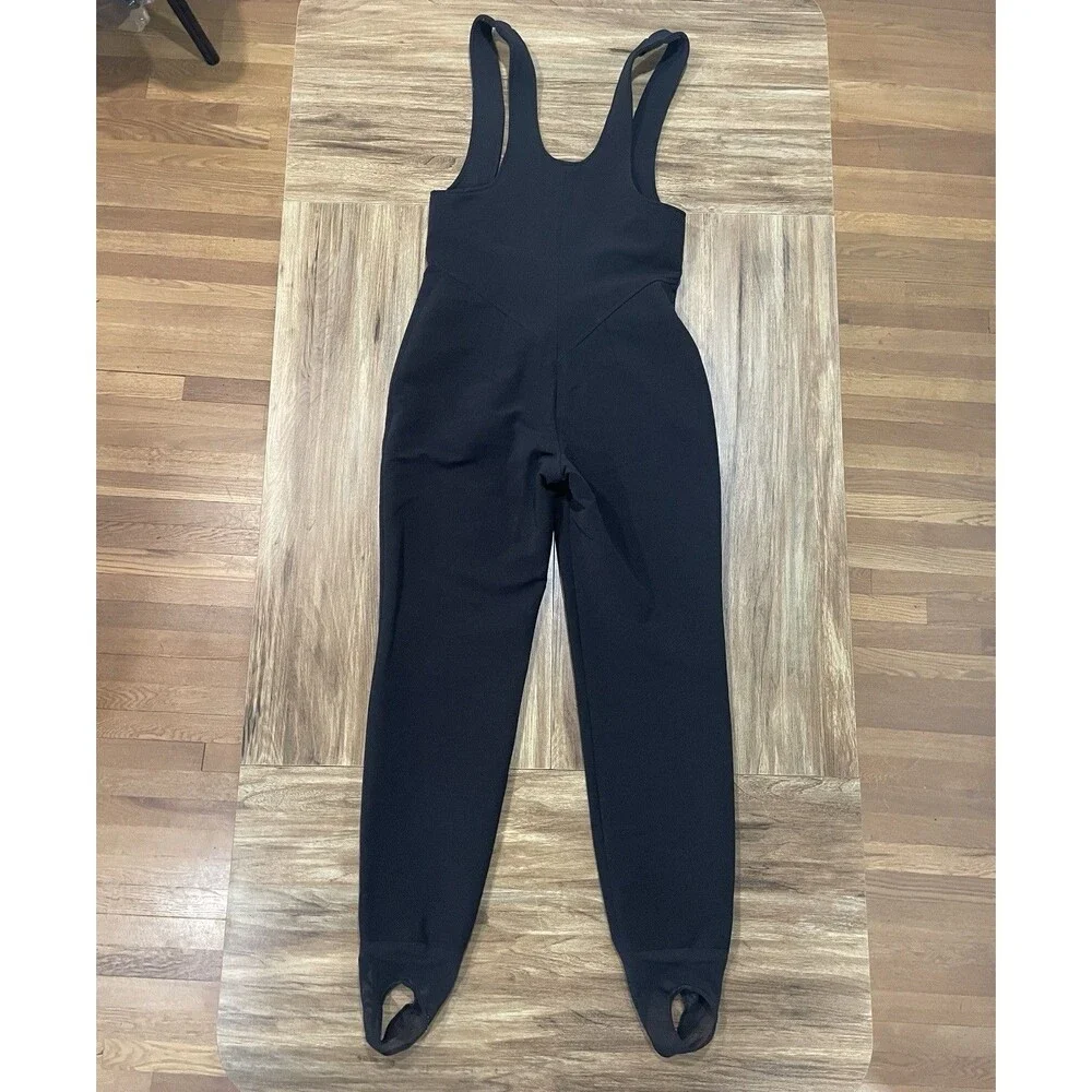 Obermeyer Vintage Black Overall Onepiece Layer Piece Snowsuit Wool Blend Size 8
